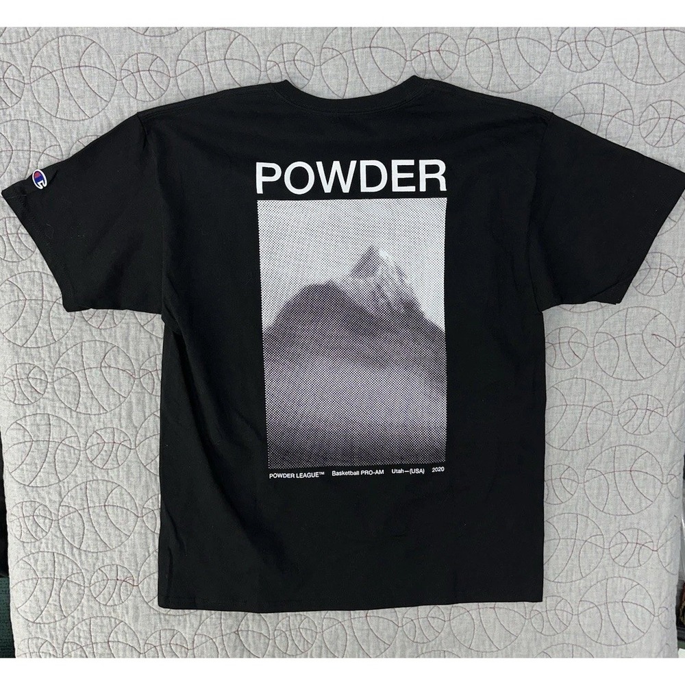 Champion T-Shirt‎ Black Powder League Basketball Graphic / Mens Large